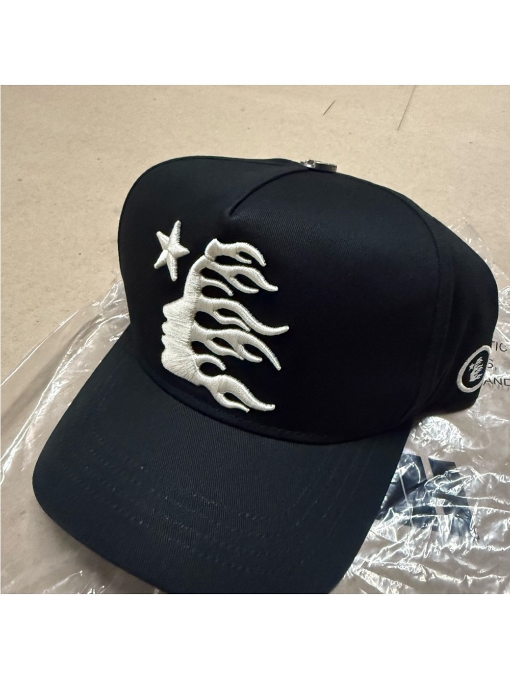 Black hellstar hat  Embroidery